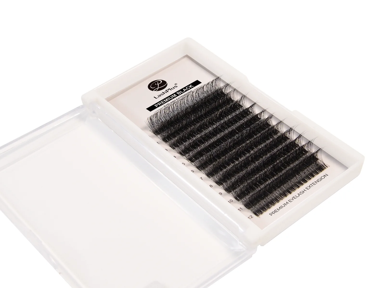 Promade-Fächer für die Wimpernverlängerung auf dem Tray